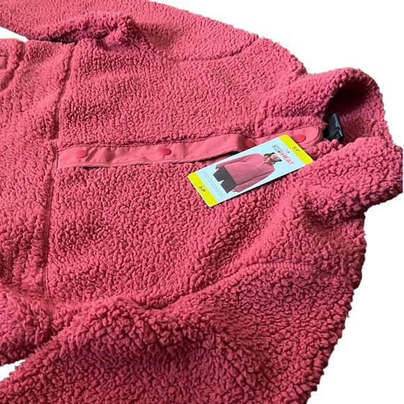 NWT 32 Degrees Heat Sherpa Pullover Pink/ Rose Size Small - Picture 3 of 7